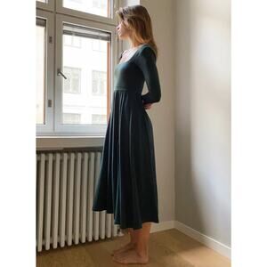 NWOT Aritzia Wilfred Green Maxi Bunglow Dress Sz M